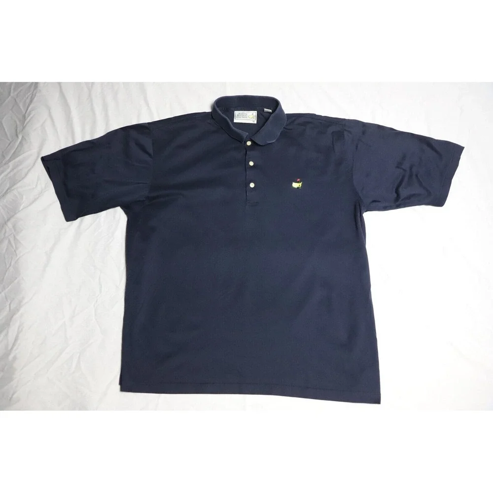 Augusta National Golf Masters Polo Shirt Mens XL Navy Embroidered Logo - Picture 1 of 8